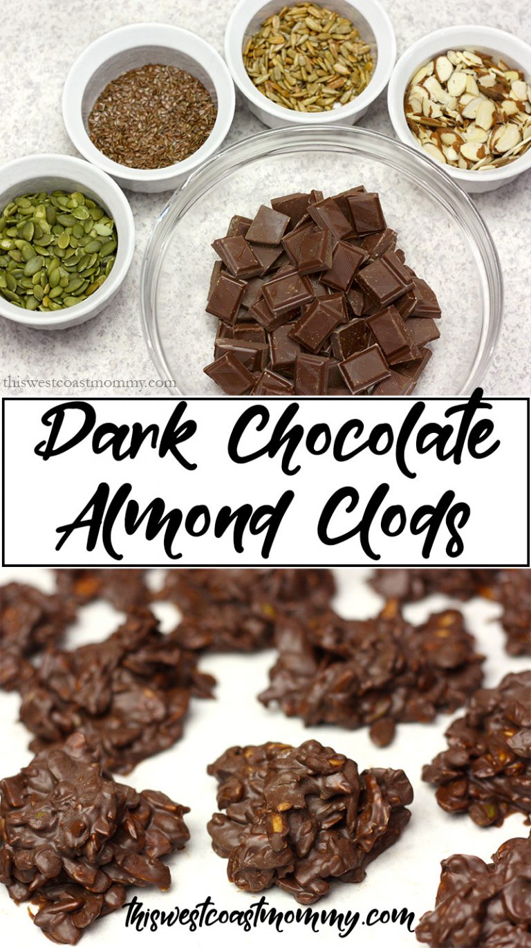 Dark Chocolate Almond Clods | This West Coast Mommy